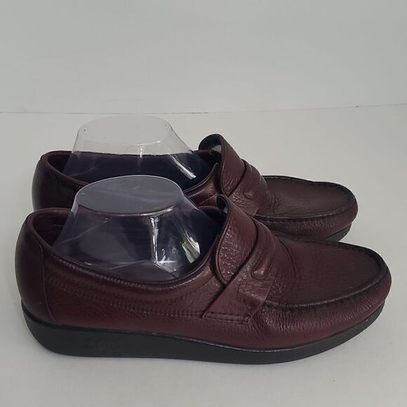 SAS Men's Alamo Leather Slip-On Loafers Burgundy Size 8 1/2M - Picture 2 of 15
